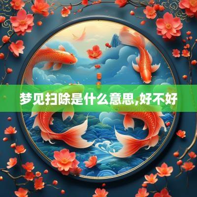 梦见扫除是什么意思,好不好