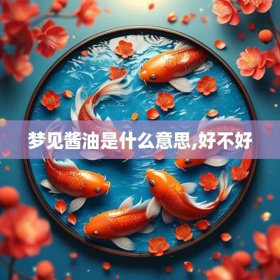 梦见酱油是什么意思,好不好
