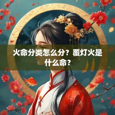 火命分类怎么分？覆灯火是什么命？