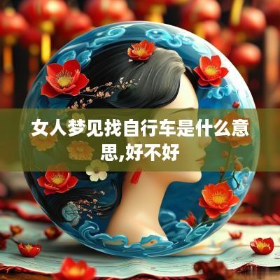 女人梦见找自行车是什么意思,好不好