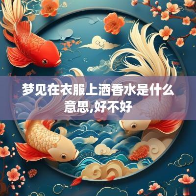 梦见在衣服上洒香水是什么意思,好不好