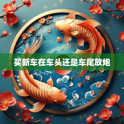 买新车在车头还是车尾放炮