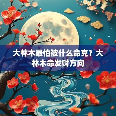 大林木最怕被什么命克？大林木命发财方向