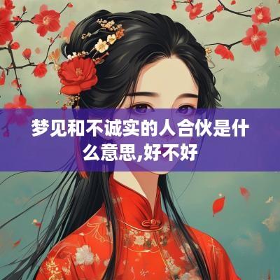 梦见和不诚实的人合伙是什么意思,好不好