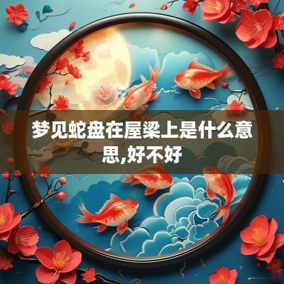 梦见蛇盘在屋梁上是什么意思,好不好