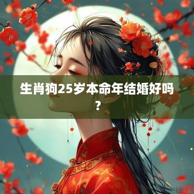 生肖狗25岁本命年结婚好吗？