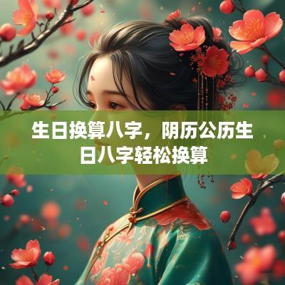 生日换算八字，阴历公历生日八字轻松换算