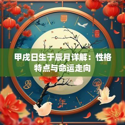 甲戌日生于辰月详解：性格特点与命运走向