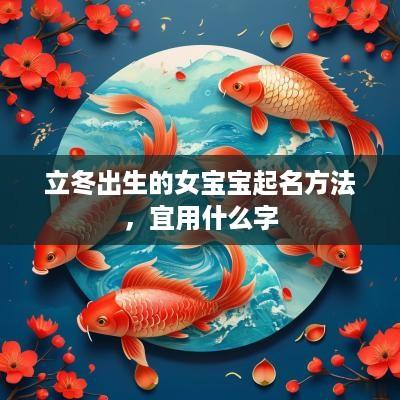 立冬出生的女宝宝起名方法，宜用什么字