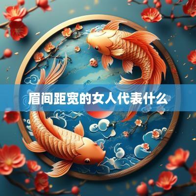 眉间距宽的女人代表什么