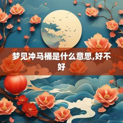 梦见冲马桶是什么意思,好不好