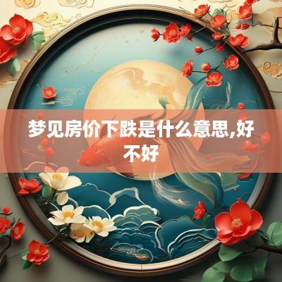 梦见房价下跌是什么意思,好不好