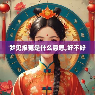 梦见报冤是什么意思,好不好