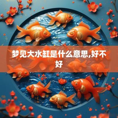 梦见大水缸是什么意思,好不好