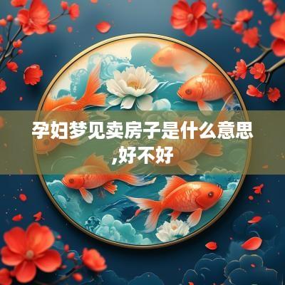 孕妇梦见卖房子是什么意思,好不好