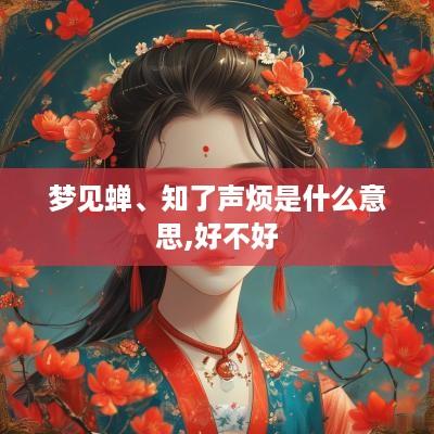 梦见蝉、知了声烦是什么意思,好不好