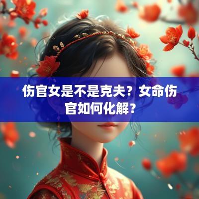 伤官女是不是克夫？女命伤官如何化解？