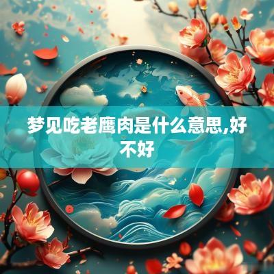 梦见吃老鹰肉是什么意思,好不好