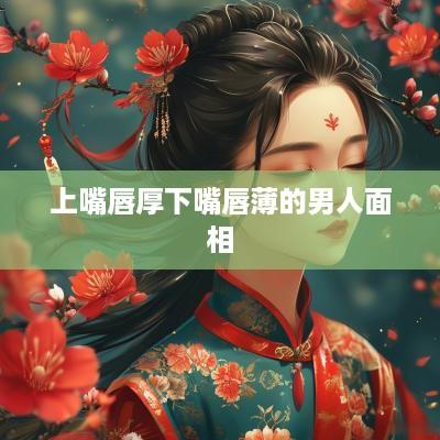 上嘴唇厚下嘴唇薄的男人面相