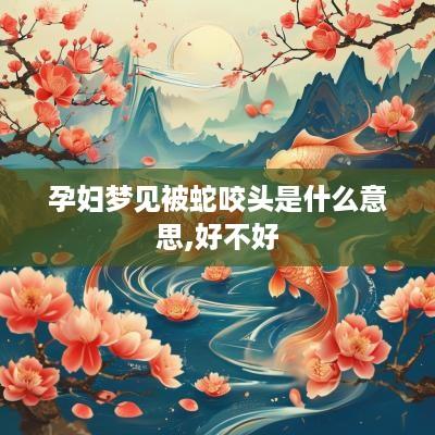孕妇梦见被蛇咬头是什么意思,好不好
