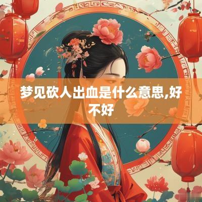 梦见砍人出血是什么意思,好不好