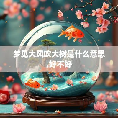 梦见大风吹大树是什么意思,好不好