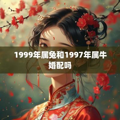 1999年属兔和1997年属牛婚配吗