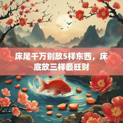 床尾千万别放5样东西，床底放三样最旺财