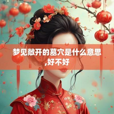 梦见敞开的墓穴是什么意思,好不好