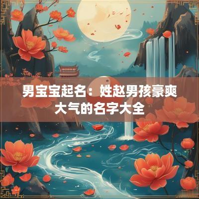 男宝宝起名：姓赵男孩豪爽大气的名字大全
