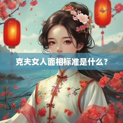 克夫女人面相标准是什么？