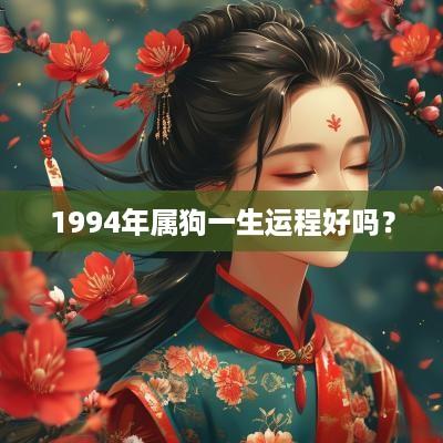 1994年属狗一生运程好吗？