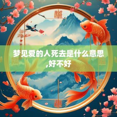 梦见爱的人死去是什么意思,好不好