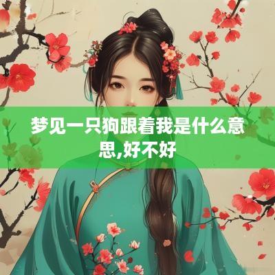 梦见一只狗跟着我是什么意思,好不好