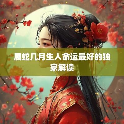 属蛇几月生人命运最好的独家解读