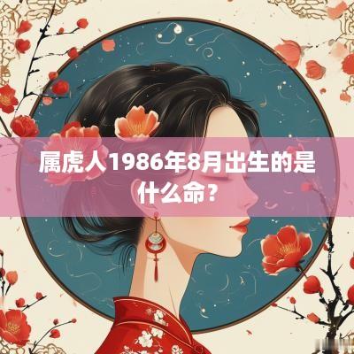 属虎人1986年8月出生的是什么命？