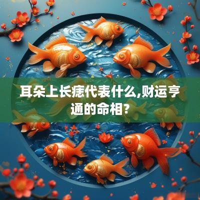 耳朵上长痣代表什么,财运亨通的命相？
