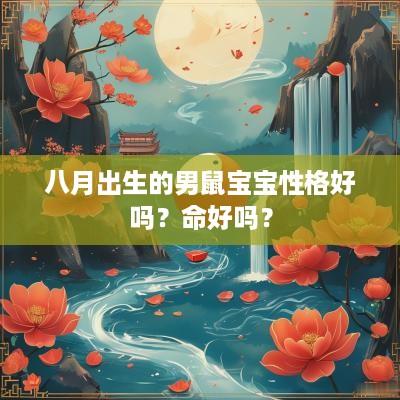 八月出生的男鼠宝宝性格好吗？命好吗？