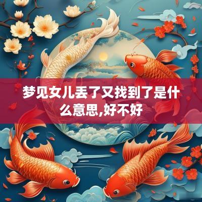 梦见女儿丢了又找到了是什么意思,好不好