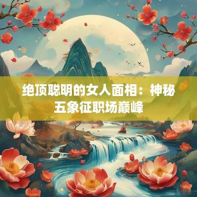 绝顶聪明的女人面相：神秘五象征职场巅峰