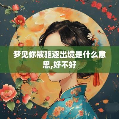 梦见你被驱逐出境是什么意思,好不好