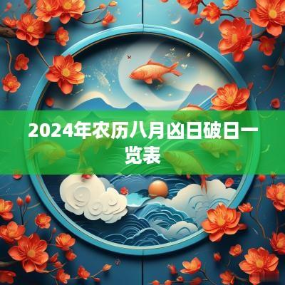 2025年农历八月凶日破日一览表