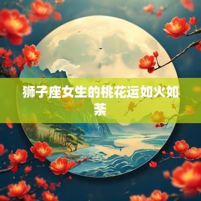 狮子座女生的桃花运如火如荼