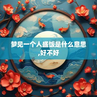 梦见一个人盛饭是什么意思,好不好