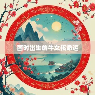 酉时出生的牛女孩命运