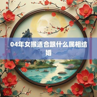 04年女猴适合跟什么属相结婚