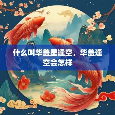 什么叫华盖星逢空，华盖逢空会怎样