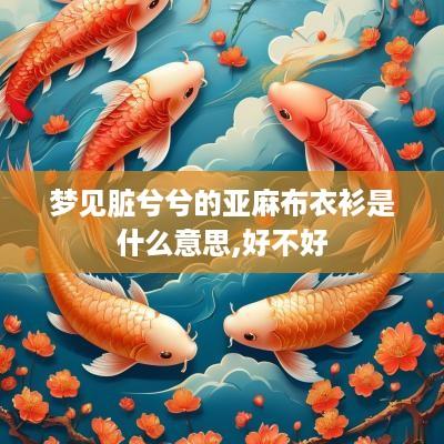 梦见脏兮兮的亚麻布衣衫是什么意思,好不好