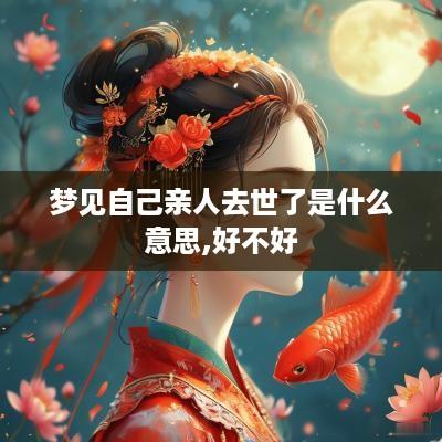 梦见自己亲人去世了是什么意思,好不好