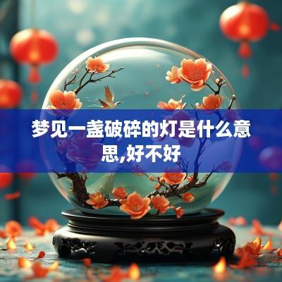 梦见一盏破碎的灯是什么意思,好不好